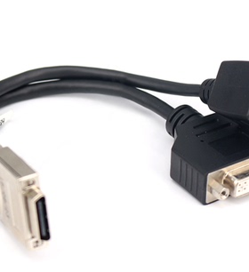 华为视频会议HDVI线 HD-VI转DVI带RJ45控制线 VPC600/620小辫子