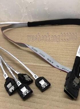 硬盘线Mini SAS线8087转4sata阵列卡1分4连接线NAS正转反转数据线