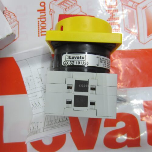 GX4010P全新Lovato旋转开关GX1692P25原装GX2056U进口GX4010U65