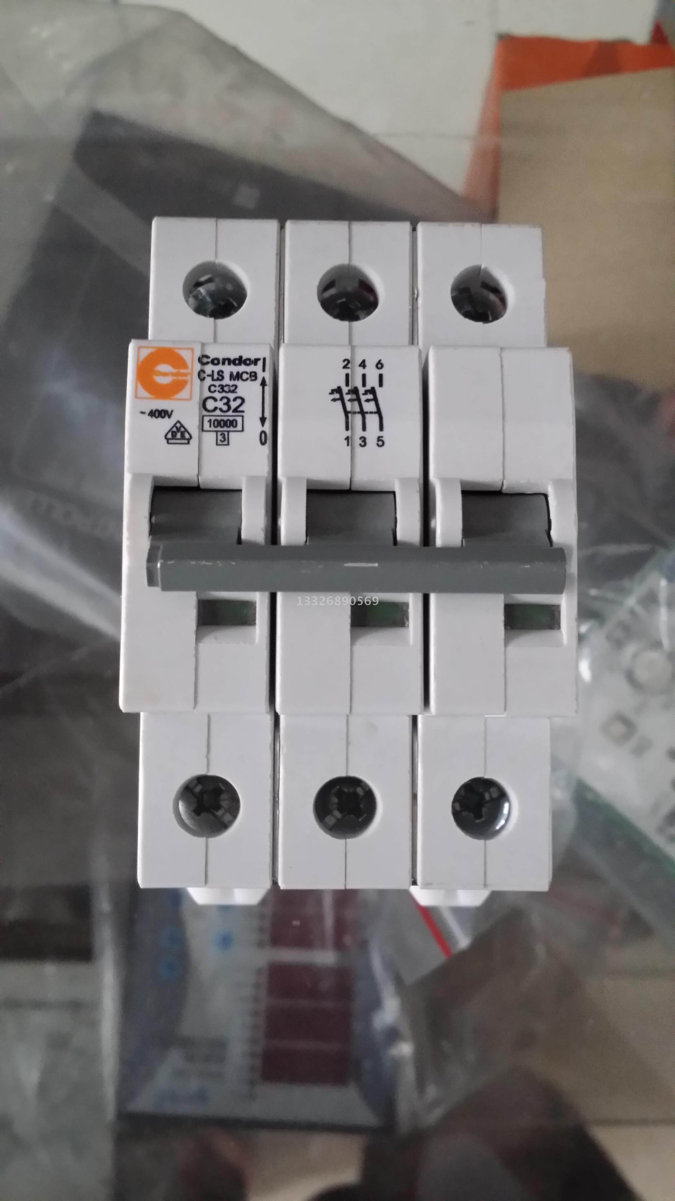 CONDOR断路器C-LS MCB C332,3P32A 63A原装正品2P16A