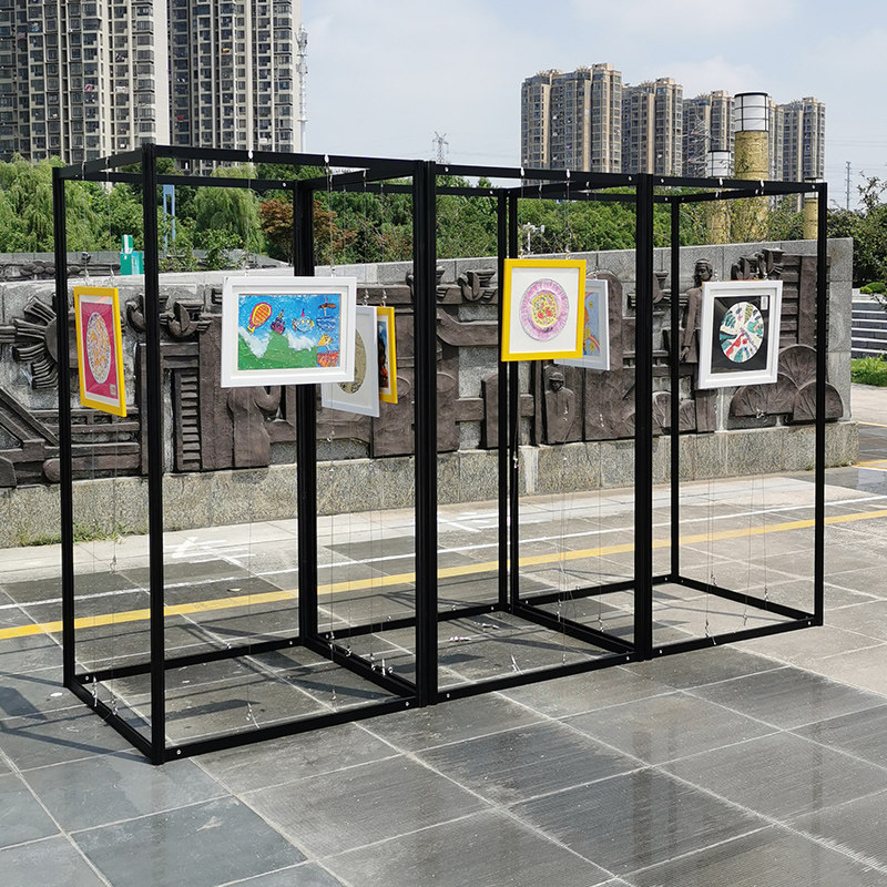 画展展示架折叠书画展板幼儿园书法作品屏风展览板美术摄影租赁