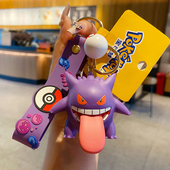 正版 女生书包挂件 宝可梦手办玩乐主义耿鬼玩偶公仔汽车钥匙扣男士