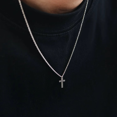 Heymen黑门鞭伤纯手工捶打银项链