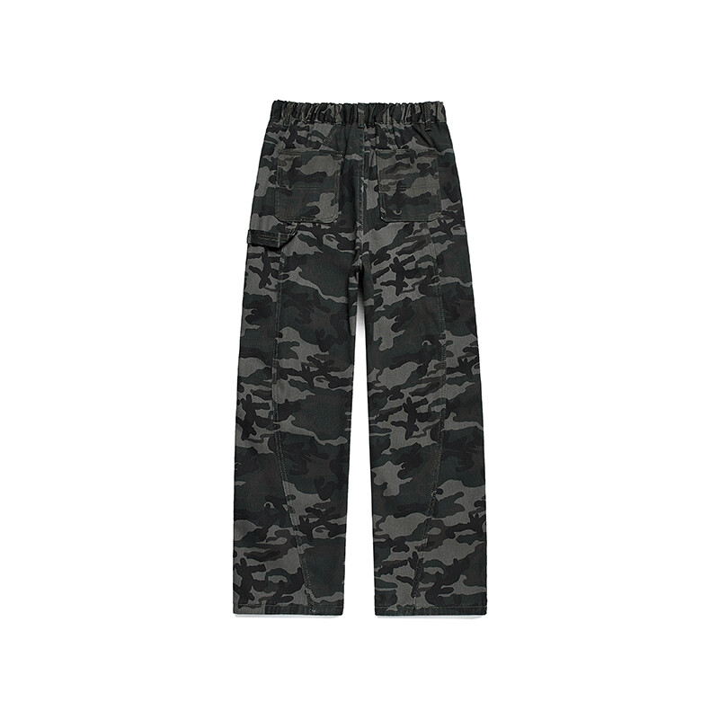 B221 美式ins高街暗黑小众修身微喇迷彩牛仔裤 LK24366-特P36控68