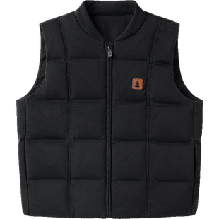 英氏儿童超韧绒羽绒服冬季加厚羽绒马甲女童羽绒服保暖男童新款