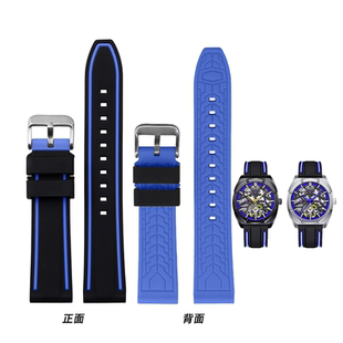 22mm FW6210机械手表带20 硅胶表带男适配马克华菲FW8228 FW6180