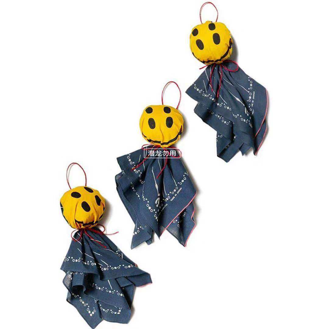 豪德玛 kapita 纯棉笑脸4目彩拔头巾方巾 晴天娃娃玩偶