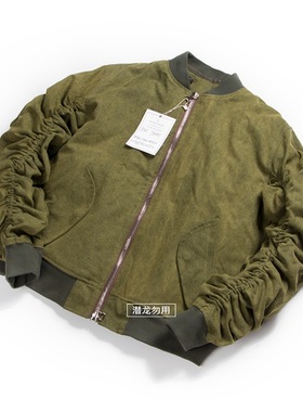 断码清仓readymade MA1古军布面料可拆卸内胆飞行棉服夹克ins