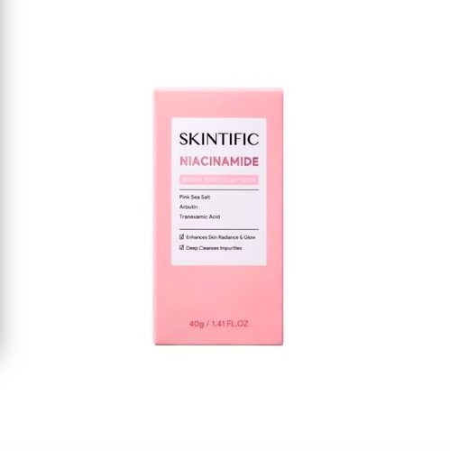 台湾采购SKINTIFIC亮白火山泥固体泥膜棒40g深层清洁毛孔方便快捷