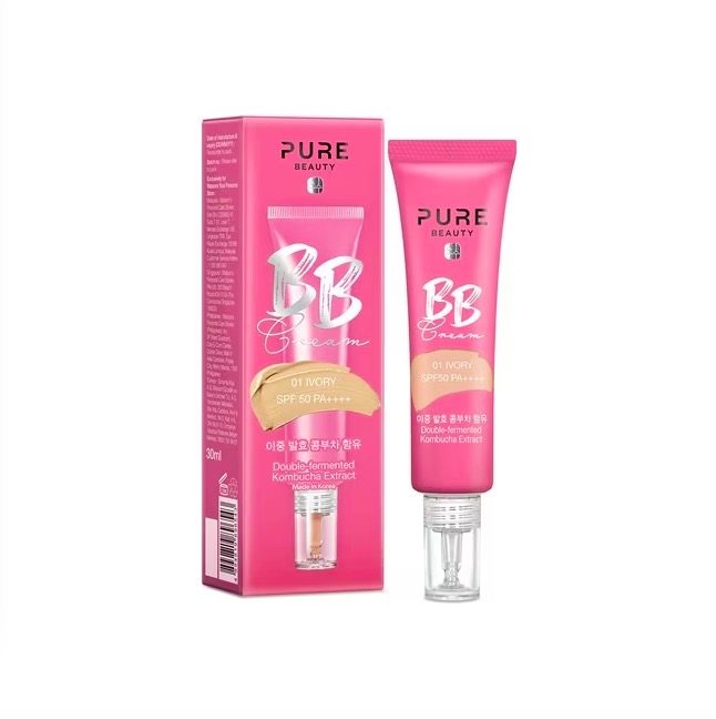 台湾购新版PURE BEAUTY韩净萃BB霜SPF50 PA+++30ml 轻盈遮瑕