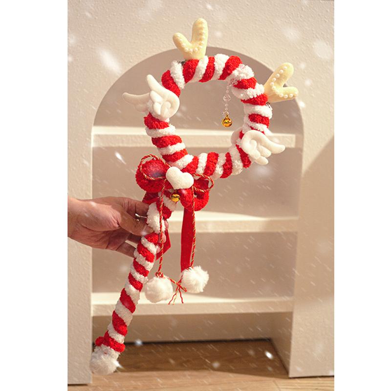 原创手杖圣诞红白天使魔法少女