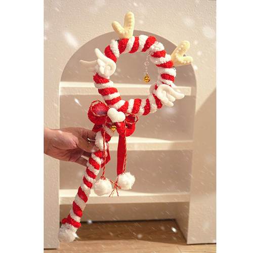 原创手杖圣诞红白天使魔法少女