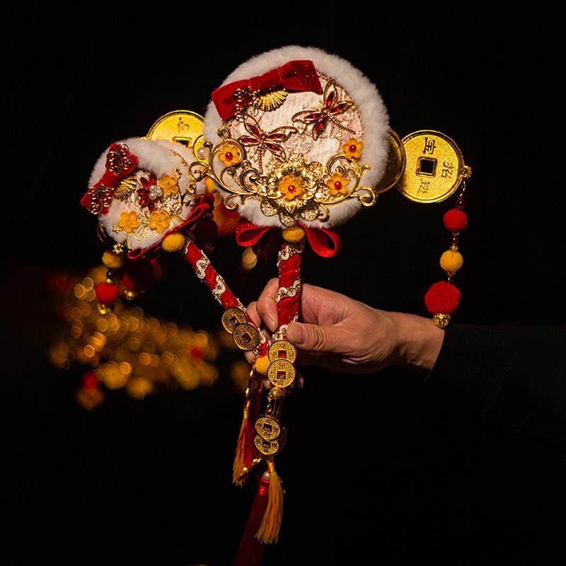 新年小财神君六芒星lolita洛丽塔可爱儿童写真抓周岁礼状元拨浪鼓,模玩/动漫/周边/娃圈三坑/桌游,lolita洛丽塔配饰小物/道具,淘宝优惠券,粉丝福利购,淘宝优惠卷