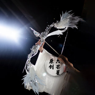 六芒星lolita古风汉服cos天使白羽毛弓箭拍照摄影写真道具 神羽