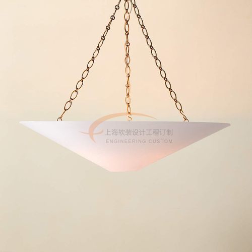 美式简约布艺客餐厅吊灯定制法式吧主卧起居室吊灯样板间别墅台灯