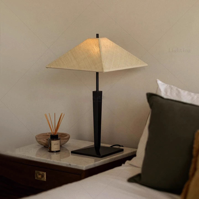 TableLamp布艺Parker中古风简约 斗笠卧室台灯床头灯客厅定制台灯