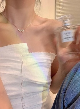 珍珠项链高级设计感小众锁骨链女2024新款爆款轻奢装饰颈链配饰品