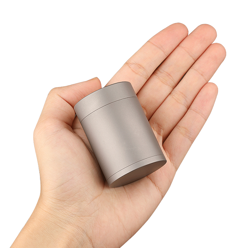 纯钛茶叶罐密封罐随身便携