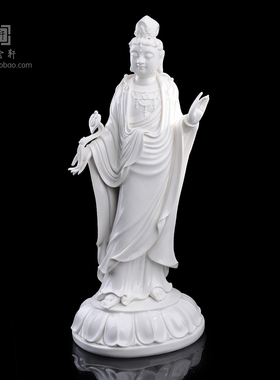 观音会所禅意风佛像德化陶瓷