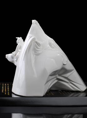 老子出关书房橱窗博古架德化陶瓷