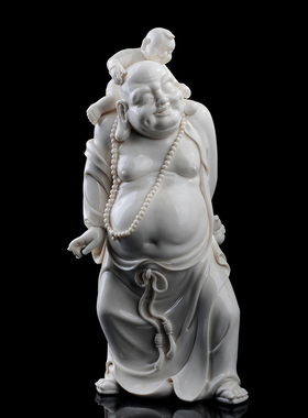 童子客厅家居德化陶瓷白瓷