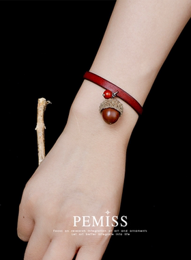 PEMISS植物果实橡果手链