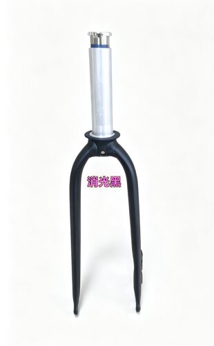 20寸折叠自行车铝合金前叉碟刹轮圈406/451内牙M24竖管长111mm