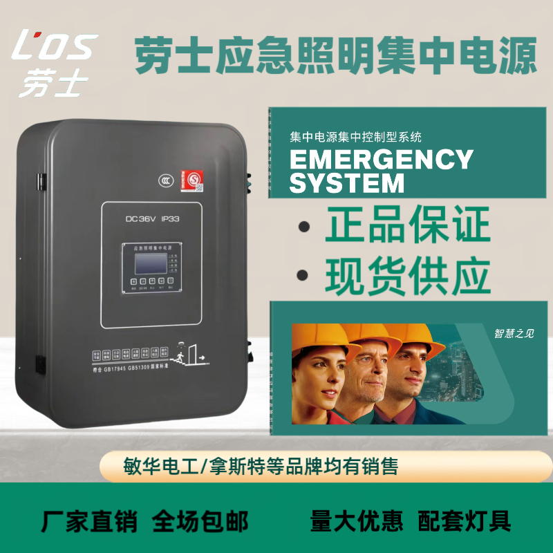劳士应急照明集中电源箱消防应急照明配电箱智能疏散36V分配电箱
