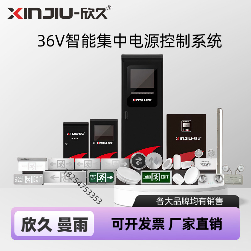 欣久曼雨智能消防应急照明疏散指示系统控制EPS配电箱A型集中电源