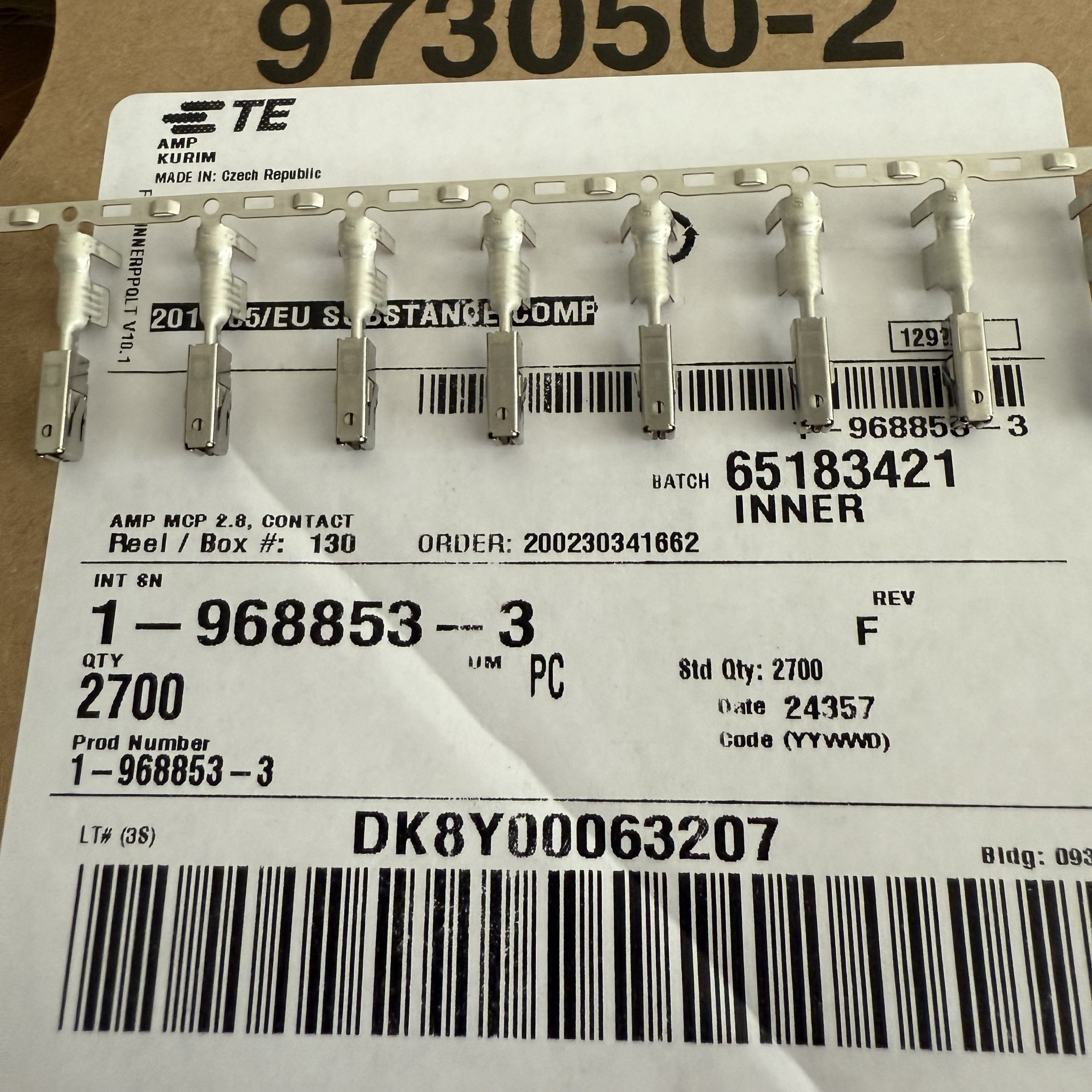 泰科 1-968853-3 现货秒发，正品实物图，批量更优惠，,电子元器件市场,连接器,淘宝优惠券,粉丝福利购,淘宝优惠卷