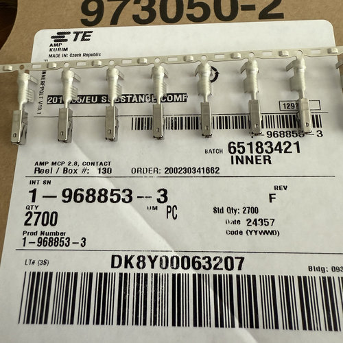 泰科 1-968853-3 现货秒发，正品实物图，批量更优惠，