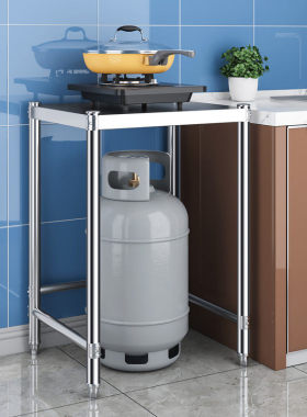 不锈钢置物架一单层加厚50x50厨房台面小尺寸灶台架70长45x60高80