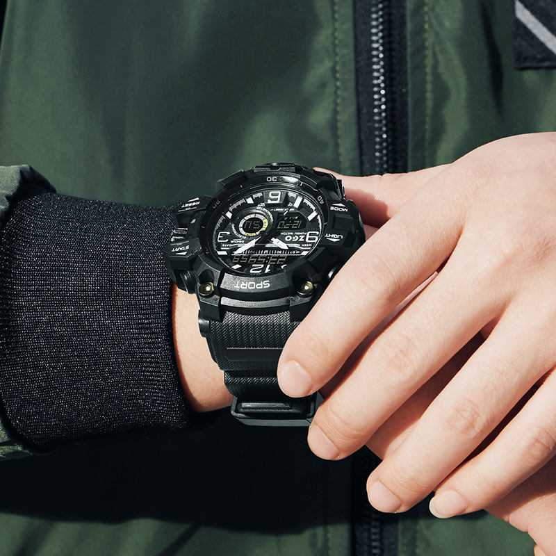 电子表男学生多功能防水特种兵战术黑科技机械运动户外跑步手表男
