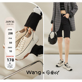 女溶解底小白鞋 爱小丫联名 4.3厚底增高帆布鞋 北海道 王小毒