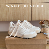 王小毒 时光星图○ 6cm内增高 厚底马皮板鞋 女网面透气星星鞋