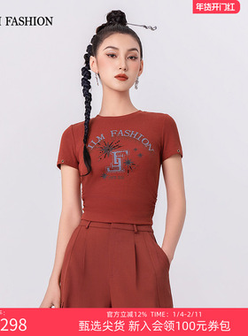 电影时装印花T恤  FFFT122243