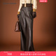 秋季 直筒长裤 新款 一电影一时装 皮裤 阔腿裤 气质休闲时尚 气质女