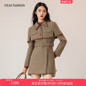 斗篷外套100%羊毛女 两件套 冬季 新款 3件8折 一电影一时装