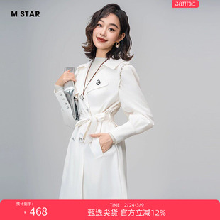 M STAR春秋设计感小众风衣外套女款翻领气质休闲时尚洋气慵懒
