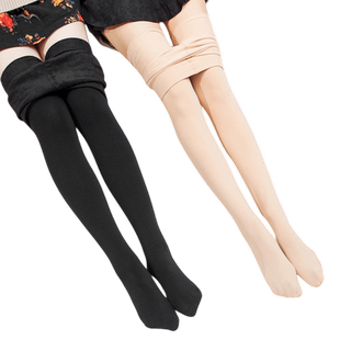 顶瓜瓜秋冬打底裤女加绒加厚外穿肤色肉色春秋裸感薄绒裤