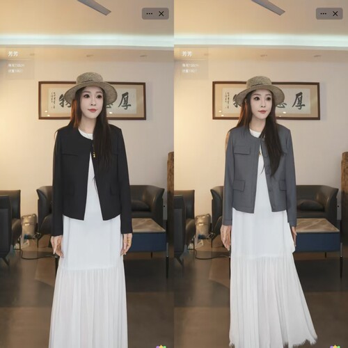 【芳芳力荐】新精纺羊毛面料 澳毛秋短款小香风外套851