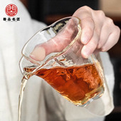 玻璃公道杯日式 高档加厚分茶器手工耐热公杯家用茶海功夫茶具配件