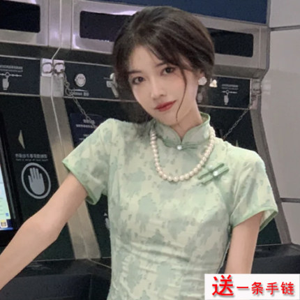 搭配旗袍珍珠项链50cm加长款锁骨链女士年轻款颈链饰品毛衣链649