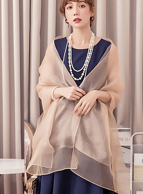 新款新娘小披肩女夏季婚礼旗袍外搭礼服披风晚宴会伴娘围巾88180