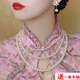 搭配旗袍珍珠项链三层颈链女士多层叠戴锁骨链毛衣链拍照项圈807