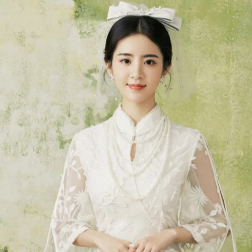 多层珍珠项链搭配旗袍配饰品女士叠戴中长款毛衣链子锁骨链子514