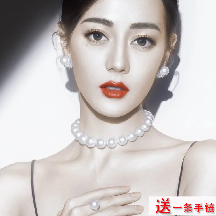 夸张大珍珠项链女颈链