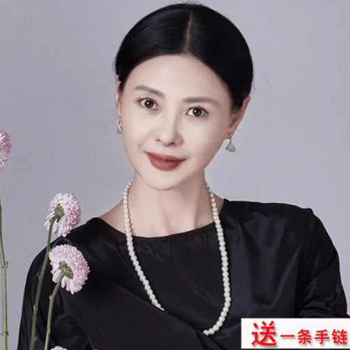 仿珍珠项链夏季时尚配饰品中长款图片