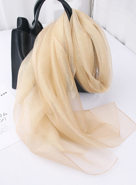 金色婚礼新娘伴娘小披肩旗袍外搭女士结婚围巾配婚礼服丝巾88180