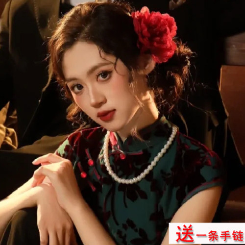 新款10mm仿珍珠项链配旗袍配饰品